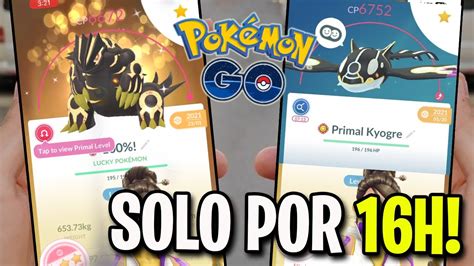 Solo Por 16h Consigue Groudon Primigenio Y Kyogre Primigenio Pokémon