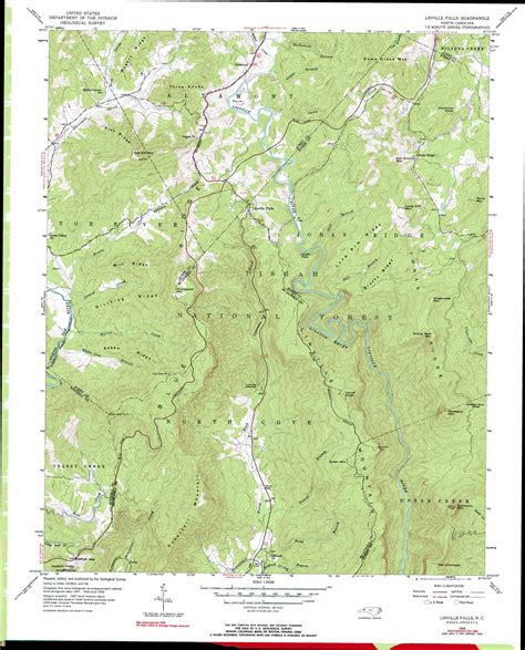 Linville Falls Topographic Map Nc Usgs Topo Quad 35081h8