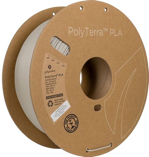 Polymaker Filamento Pla Mate De Mm Blanco Apagado Carrete De