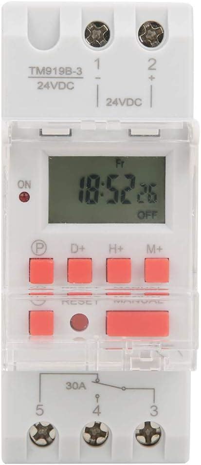 Interruptor De Temporizador De 24 V CC 30 A 5000 W LCD Pantalla Digital