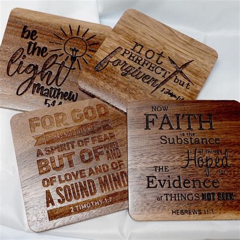 Bible Verse Coasters Etsy