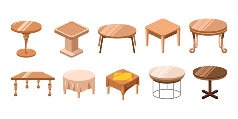 Table vector set collection graphic clipart design 22759883 Vector Art ...