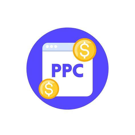 Ppc Pay Per Click Vector Flat Icon Vector Art At Vecteezy