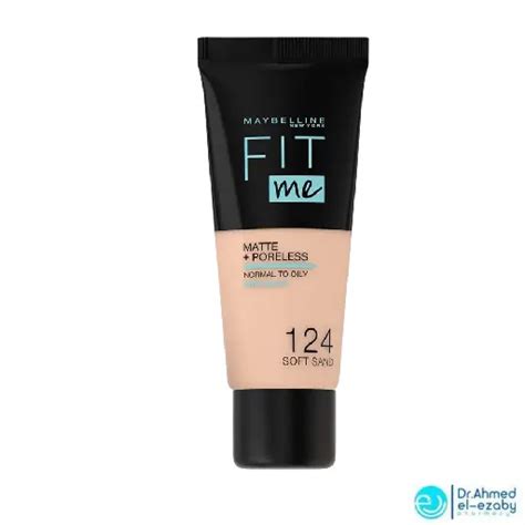 Maybelline New York Fit Me Matte Poreless 124 Soft Sand Drahmedelezaby