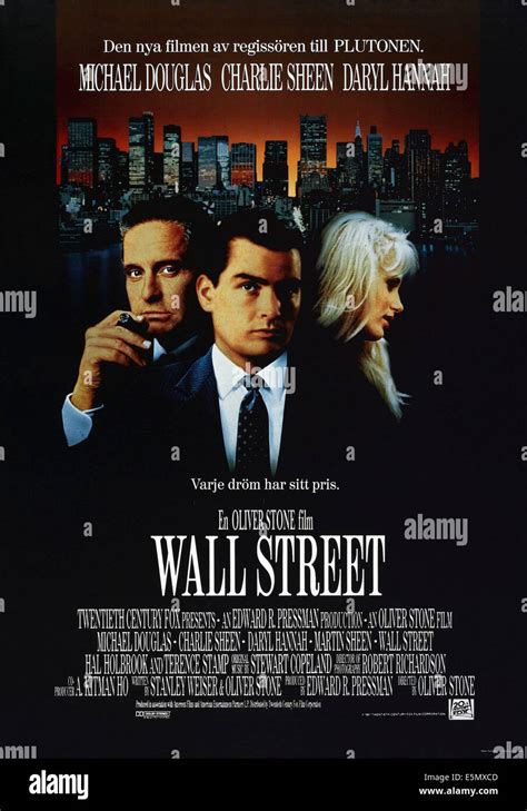 Wall street 1987 poster hi-res stock photography and images - Alamy