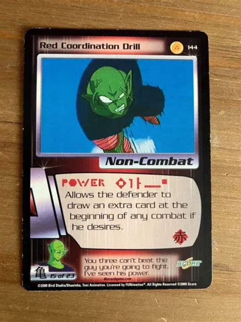 2000 SCORE DRAGON Ball Z Saiyan Saga Red Coordination Drill Foil 144