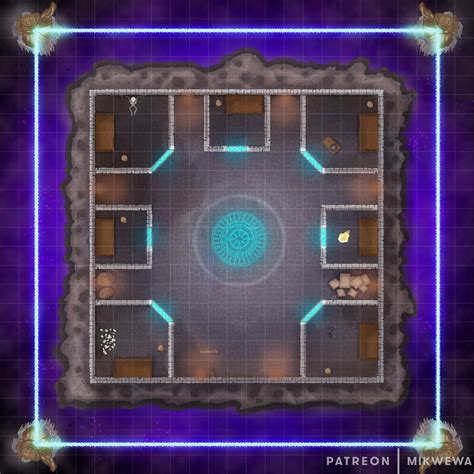 Mage prison battlemap [25x25] : r/dndmaps