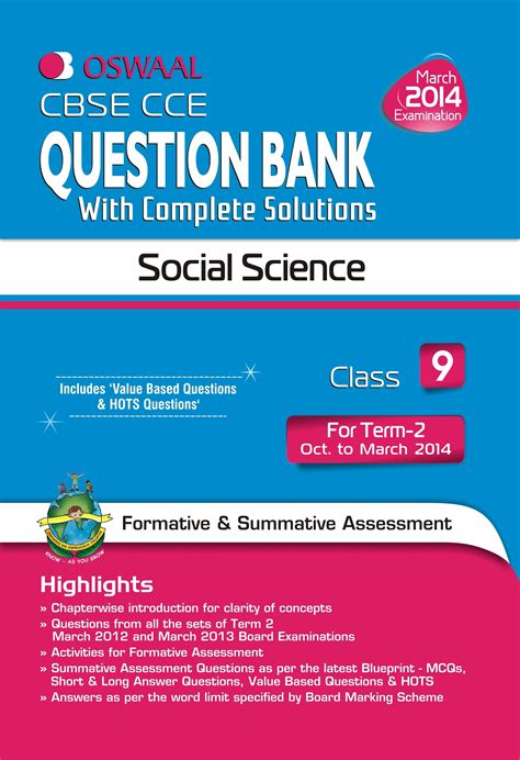 Cbse Cce Question Bank With Complete Solutions Social Science For Term 2 Class 9 English