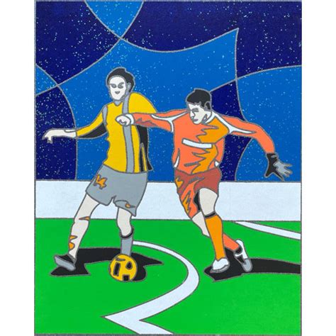 Marlow Home Co Calcio Ugo Nespolo Unframed Painting On Canvas