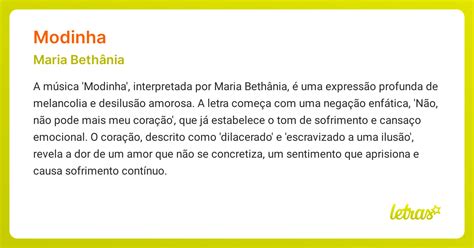 O Que Significa Modinha - Significado da música MODINHA (Maria Bethânia) - LETRAS.MUS.BR