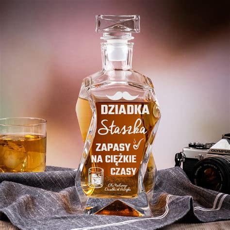 Karafka Do Whisky Z Grawerem Dla Dziadka Prezent Na Dzie Dziadka