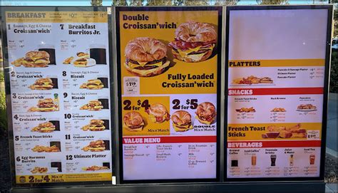 Menu at Burger King - Roseville, CA