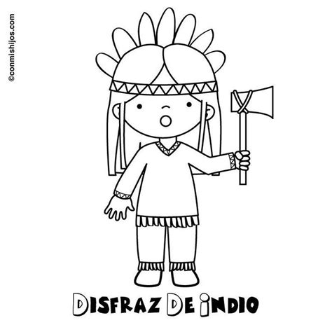 Indio Colorear Coloring Pages