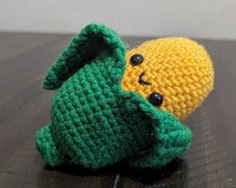 Crochet Corn Amigurumi Corn Kawaii Food Etsy