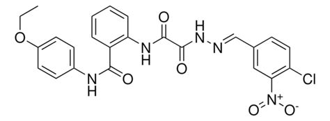 2 2 4 CL 3 NITROBENZYLIDENE HYDRAZINO OXO AC AMINO N 4 ETHOXY PH