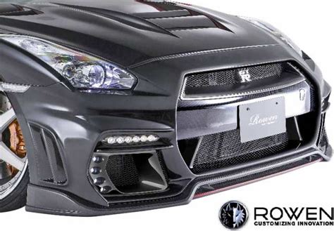 オンライン直販店 ROWEN WORLD PLATINUM フロントバンパー FRP製 素地 ニッサン GT R 4WD 中期 R35用