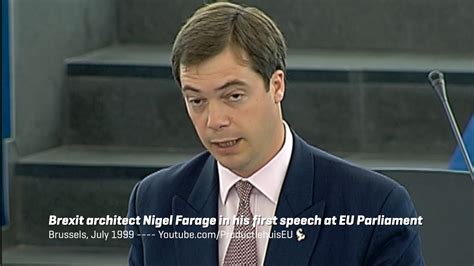 Nigel Farages Very First Speech In Eu Parliament Brexit Warning More