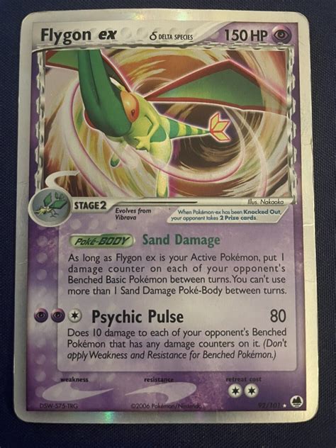 Pokemon Tcg Flygon Ex English Dragon Frontiers Holo Hp Values