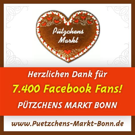 Herzlichen Dank Für 7 400 Fans Von Pützchens Markt Bonn Pützchens