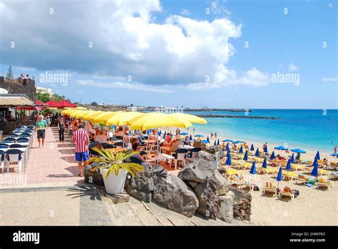 Beach Promenade Playa Grande Playa Blanca Lanzarote Canary Islands