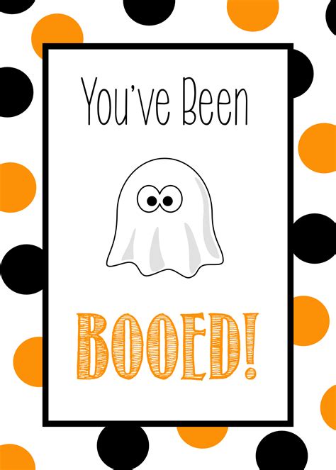 You Ve Been Booed Free Printable Free Printable