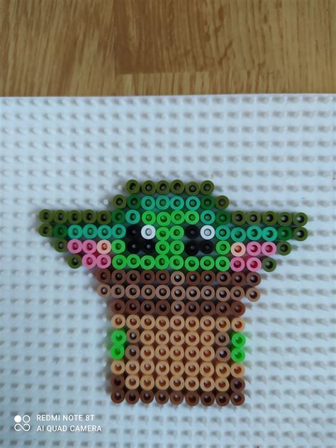 Baby Yoda Grogu Hama Beads Perles Hama Hama Beads Cuadros