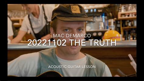 Mac Demarco The Truth Acoustic Guitar Tutorial Youtube