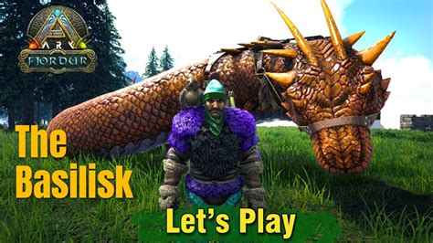 ARK Survival Evolved Fjordur Taming The Basilisk YouTube