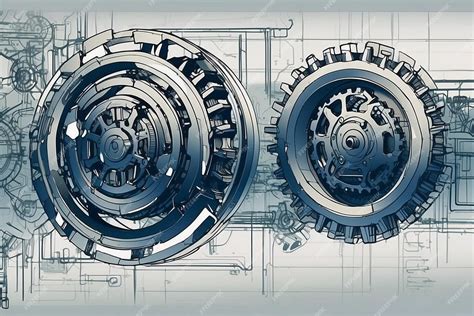 Premium Photo | Blueprints engineer technician design drawing ...