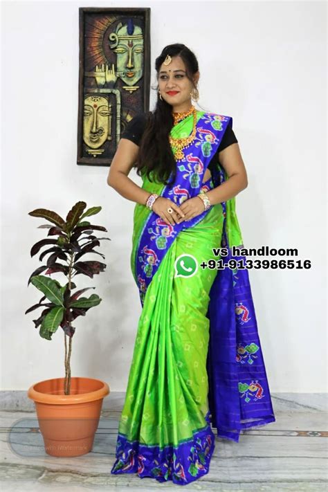 Pochampally Ikkat Pure Silk Sarees Direct Sell From Weavers Only For