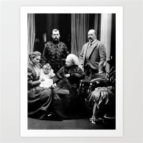 Queen Victoria and Family Portrait - 1896 Art Print by War Is Hell ...