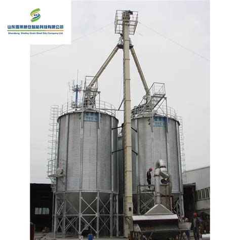 Galvanized Steel Hopper Bottom Round Grain Silo For Wjeat Maize Paddy