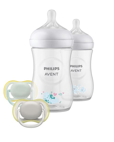 Philips Avent Natural Response Gavesett Tåteflaske Og Narresmokk 1 Sett