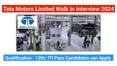 Tata Motors Company Letest Jobs Iti Campus Placement Apply