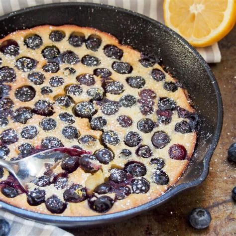 Blueberry Clafoutis With Gluten Free Option Caroline S Cooking