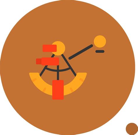 Sextant Navigation Flat Shadow Icon 39485059 Vector Art At Vecteezy