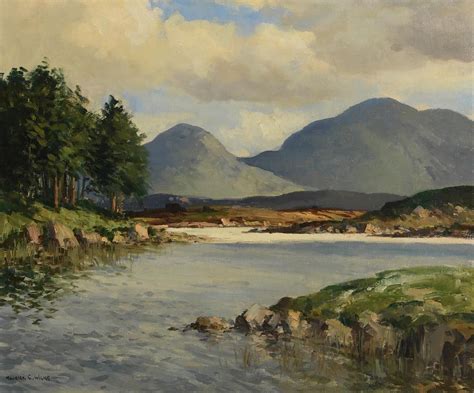 Lot Lough Shindilla Co Galway By Maurice Canning Wilks