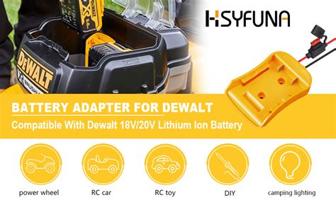 Amazon Battery Adapter For Dewalt Battery Power Wheel Adapter For