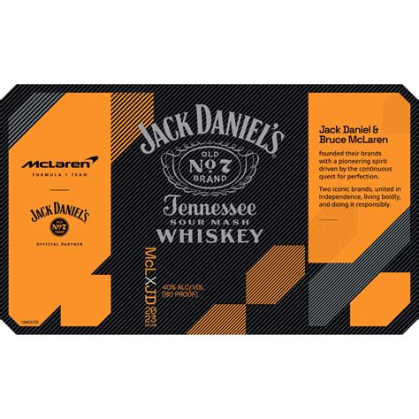 Jack Daniels Mclaren X Jd Edition Whiskey Label Luekens Wine Spirits