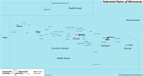 Printable Vector Map Of The Federated States Of Micronesia 52 OFF