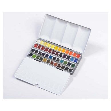 Aquarelle Extra Fine Boîte métal 48 demi godets BLOCKX chez Rougier Plé