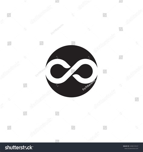 Infinity Symbol Inside Circle Shape Logo Stock Vector (Royalty Free ...