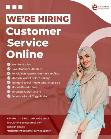 Lowongan Kerja Customer Service Online Di Ebliethos Indonesia