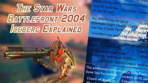 The Star Wars Battlefront 2004 Iceberg Explained YouTube