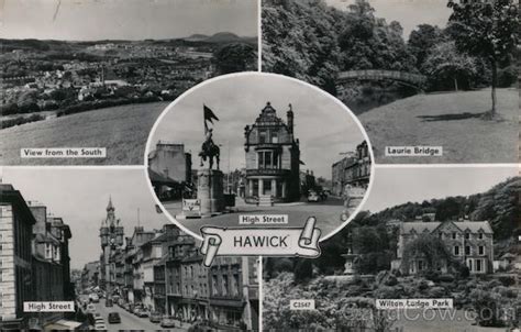 Views of Hawick Scotland Postcard