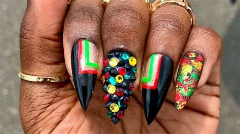 10 nail art looks that beautifully celebrate Juneteenth - ABC News