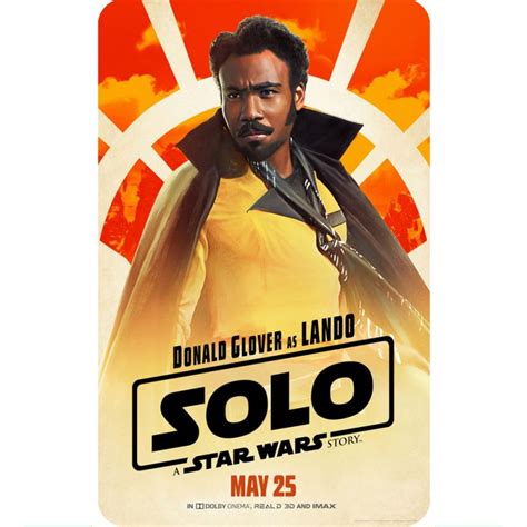 SOLO (LANDO CALRISSIAN) MOVIE POSTER FRIDGE MAGNET