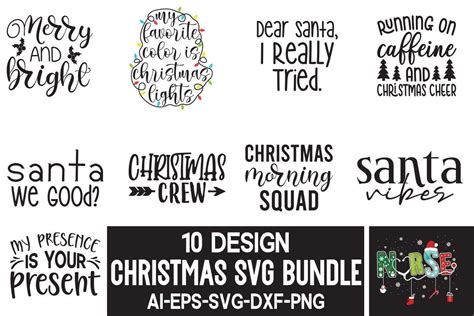 Christmas Svg Bundle Graphic By Creativekhadiza124 · Creative Fabrica