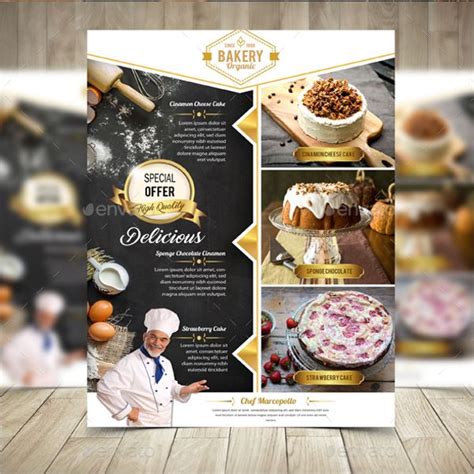 34 bakery flyer templates psd ai eps – Artofit