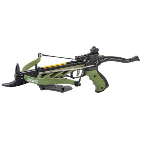 Man Kung Recurve Crossbow Pistol Alligator Tcs1 80 Lbs Green Mk Tcs1g